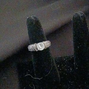 Womans Ring Monet sterling silver ring smaller size 7 sterling silver